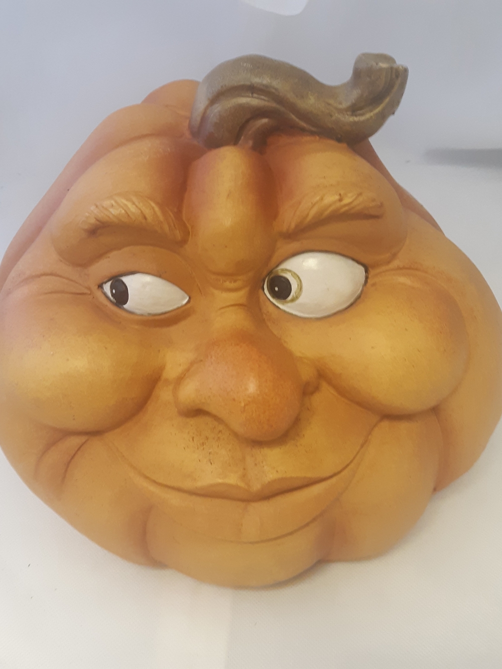 Expressive Face Pumpkin  Halloween Grandinroad
